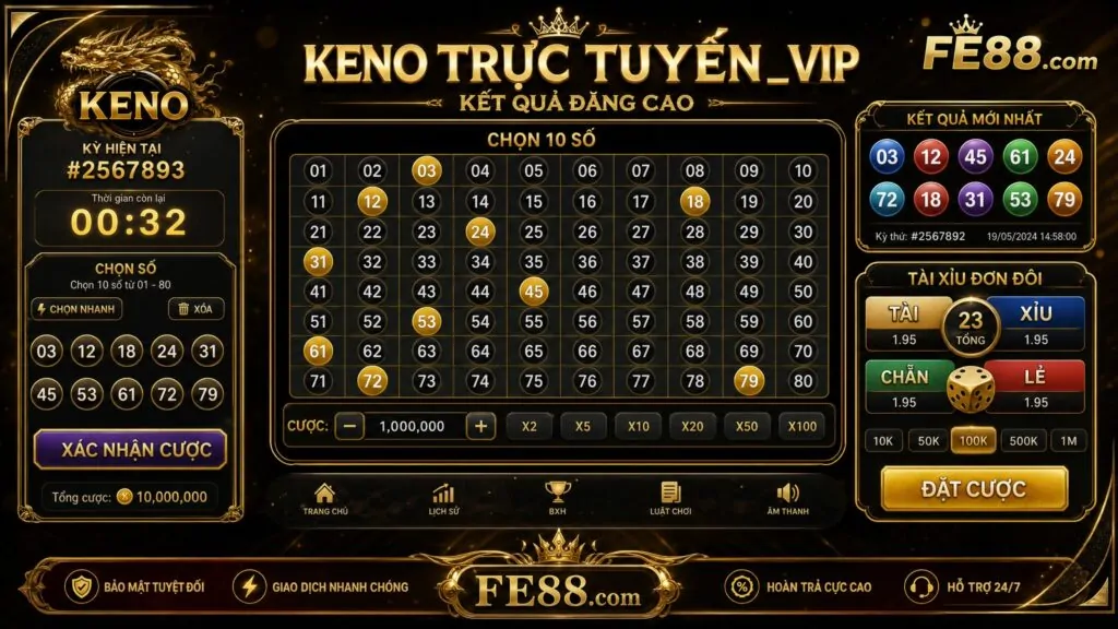 Cách chơi keno luôn thắng 2026 qua 3 công thức toán cách chơi keno